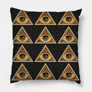 Big brother is watching you! Trippy Style. Pillow