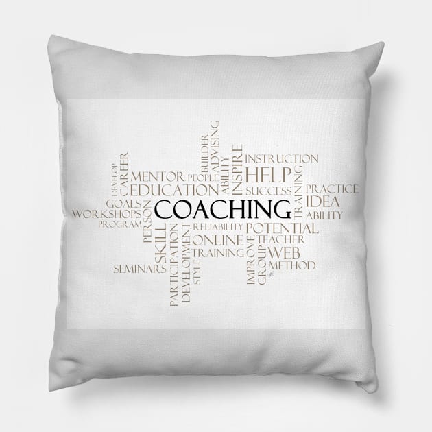 Coaching Pillow by LibrosBOOKtique