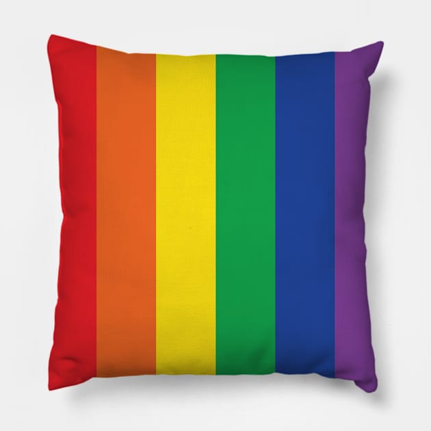 Rainbow Pride Pillow by machmigo