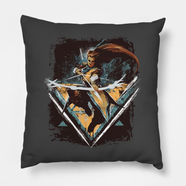 STRIKE FROM ABOVE Pillow by rustenico