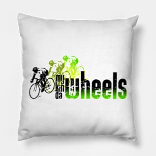 My kinda wheels cyclist Pillow