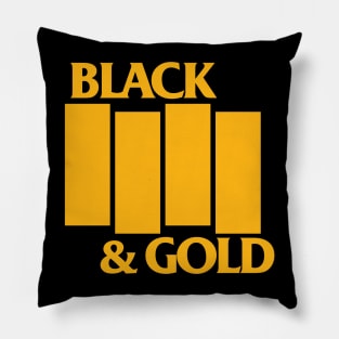 Black & Gold Flag Pillow