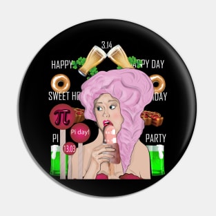 Girl For A Nerd Math Pi Day Pin