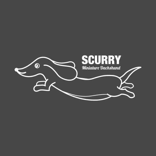 Miniature Dachshund SCURRY by t-shirts-cafe