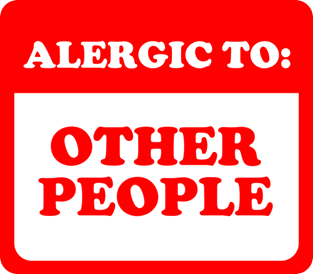 Allergic To Other People Magnet