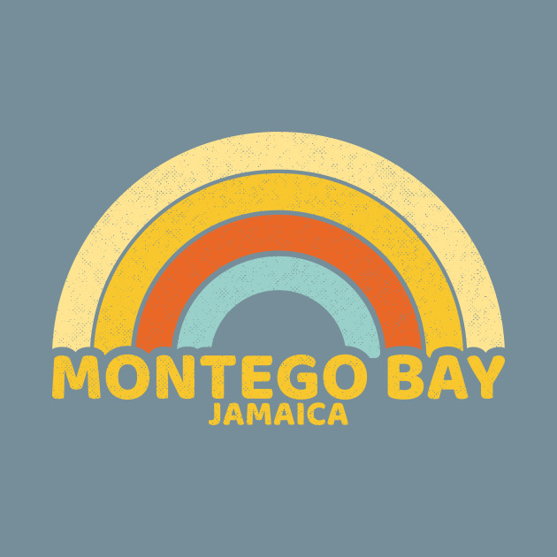 Discover Retro Montego Bay Jamaica - Montego Bay Jamaica - T-Shirt