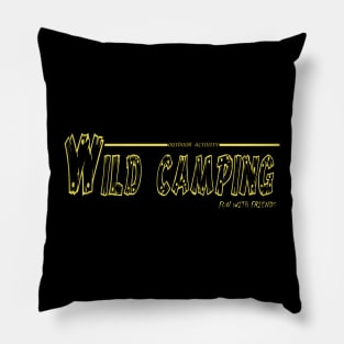 trekkng and hiking wild camping adventure Pillow