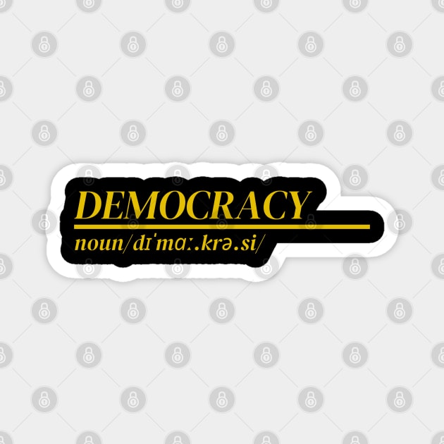 Word Democracy Magnet by Ralen11_