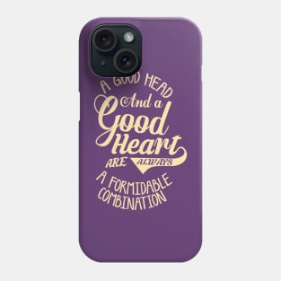 Nelson Mandela Quote (golden version) Phone Case