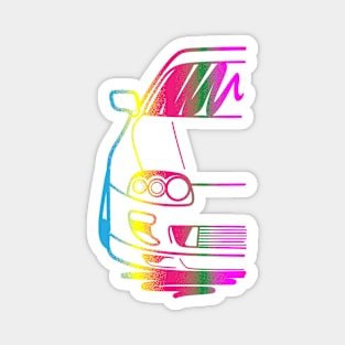 Neon Toyota Supra Magnet