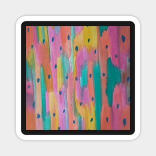 Rainbows and Raindrops Abstract Magnet