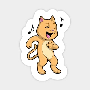 Cat Music Dance Magnet