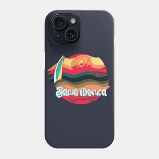 Santa Monica surf and skate paradise Phone Case