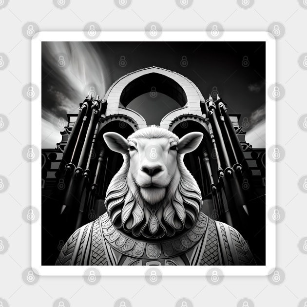 Lamb, sheep of Heaven and animal king in the Fortress of the kingdom Magnet by Marccelus