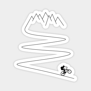 mountain bike bicycle cycling mountain biker cyclist mountains gift Magnet