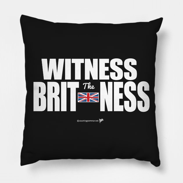 Witness The Britness 2.0 Pillow by trevorb74