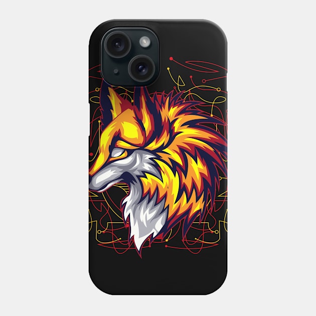 wolf gift for animal fan lover Phone Case by SHINIGAMII
