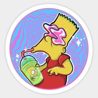 Trippy bart Sticker by Theo C