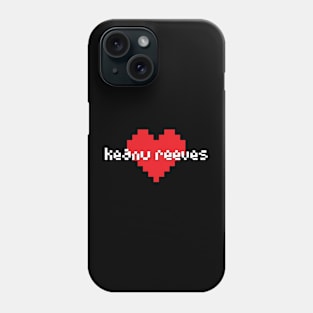 Keanu reeves -> pixel art Phone Case