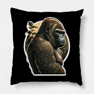 Shades of Toughness - Cool Gorilla Pillow