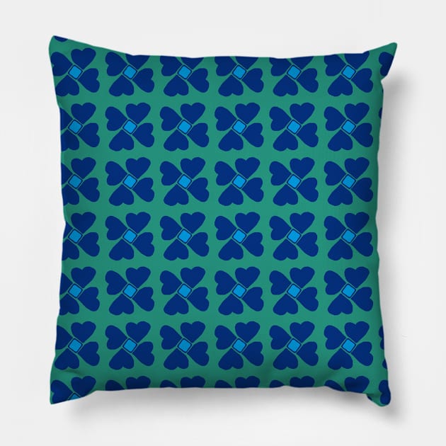 Hearts Squared Pillow by AmyMinori