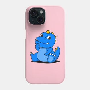 Blue Dino Phone Case