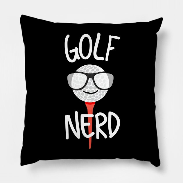 Golf Nerd Pillow by MessageOnApparel