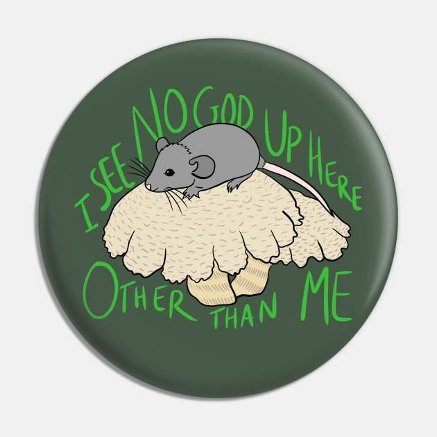 No God Other Than Me Pin by K LaBarbera Art