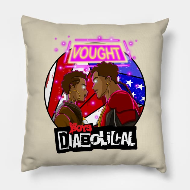 nubian the boys diabolical Pillow by super villain