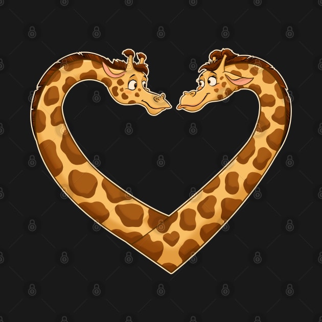 Giraffe Love - Long Neck Love by GAMAS Threads