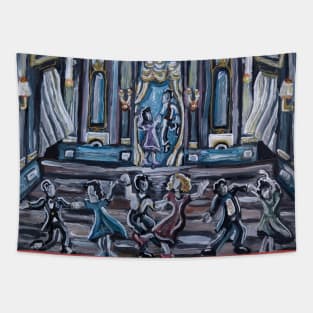 Swing Dancing Hall of the 1940s Tapestry