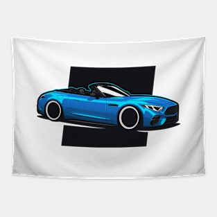 Blue SL63 AMG Roadster Tapestry