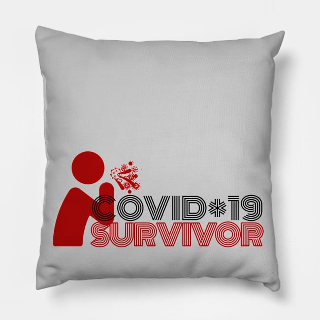 COVID-19 Survivor Pillow by Shirtacle