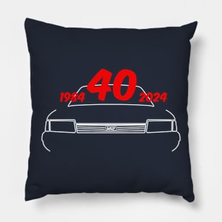 Austin Montego 1980s classic car white 40 years special edition Pillow