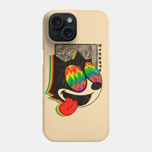 Trippy Felix the cat Phone Case