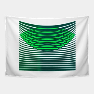 Geometric pattern green modern Tapestry