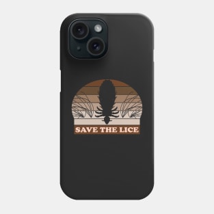 Retro 70's 80's Vintage Save The Lice Phone Case