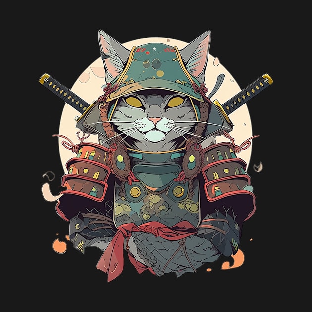samurai cat by fancy ghost