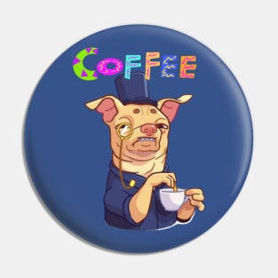 A Cup Of Coffee Design Pin