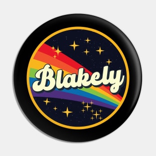 Blakely // Rainbow In Space Vintage Style Pin