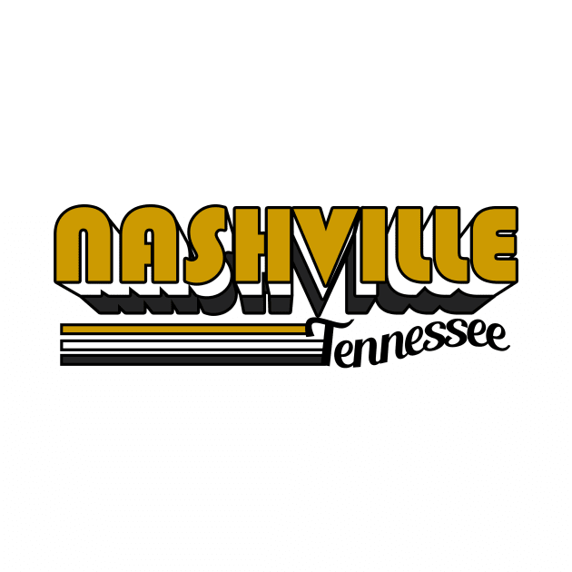 Nashville - Retro 3 by BigOrangeShirtShop