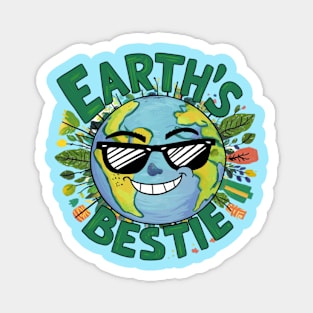 Earth's Bestie - Earth Day Celebration Magnet