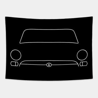 Sunbeam Alpine Series V classic car outline (white) Tapestry