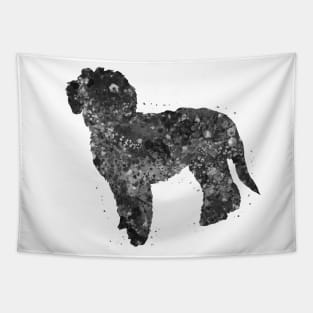 Goldendoodle dog black and white Tapestry