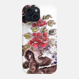 Irezumi Flowers Phone Case