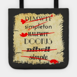 Know your Words No 3 - Funny Quote Tote