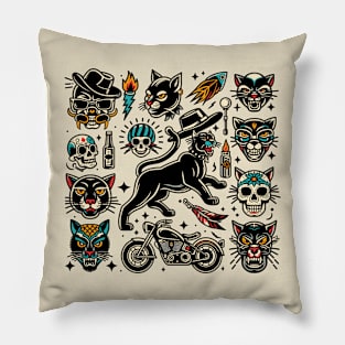 Black Panther Flash Tattoo Packed Pillow