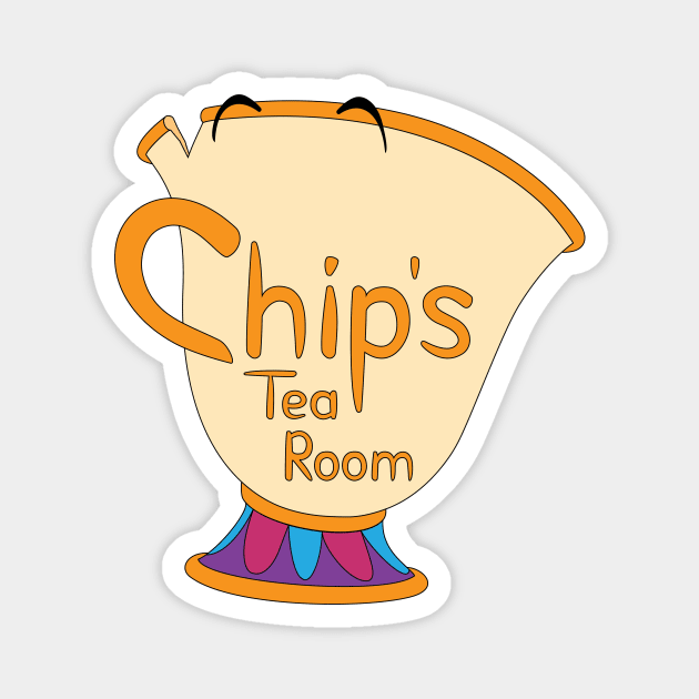 Chip's Tea Room Logo Magnet by semarino