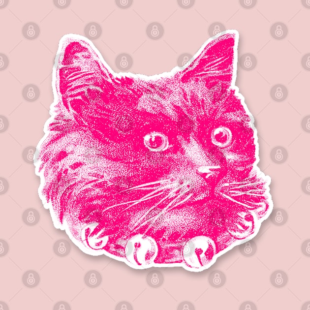 Cute Pink Cat Graphic Design by DankFutura