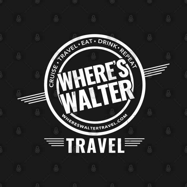 2-SIDED Where's Walter Clear Logo (WHT) by Wheres Walter Travel